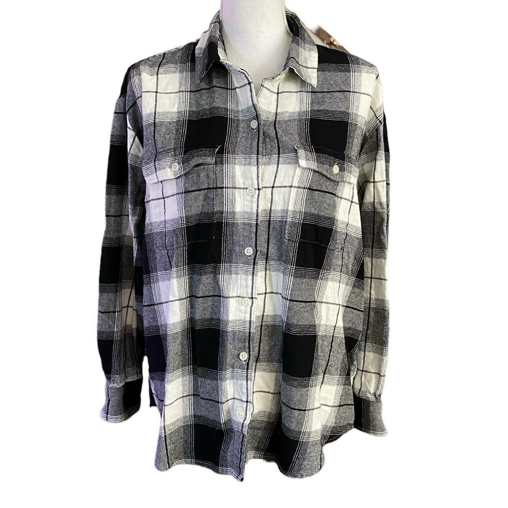 Boyfriend Plaid Flannel Shirt